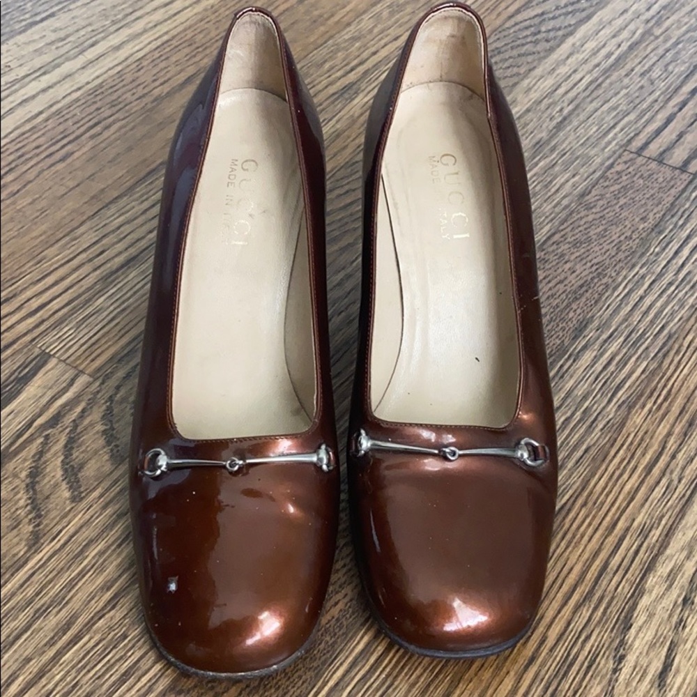 RARE- Authentic Vintage Gucci Block Heel
